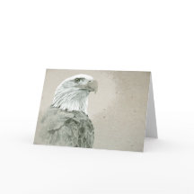 Carte de note d'Eagle chauve
