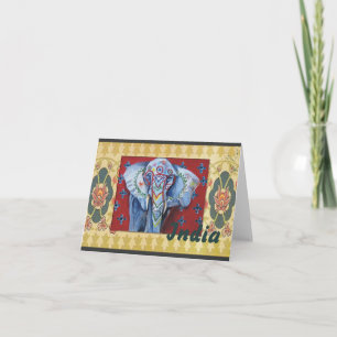 Carte de note d'éléphant #2