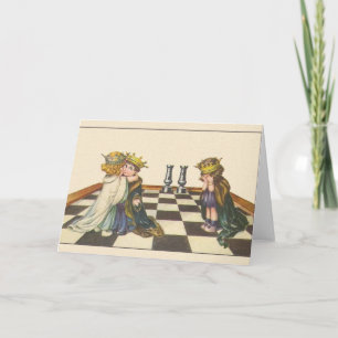 Carte de note des joueurs d'échecs vintages