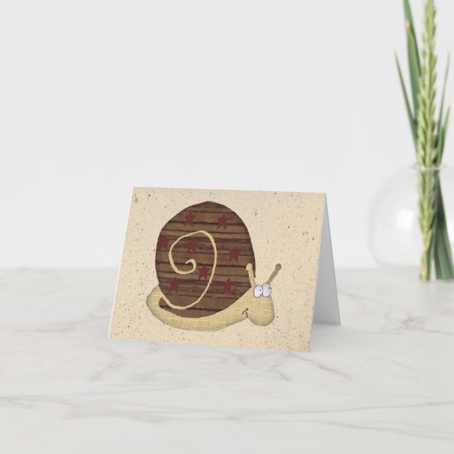 Carte de note d'escargot (Devant)
