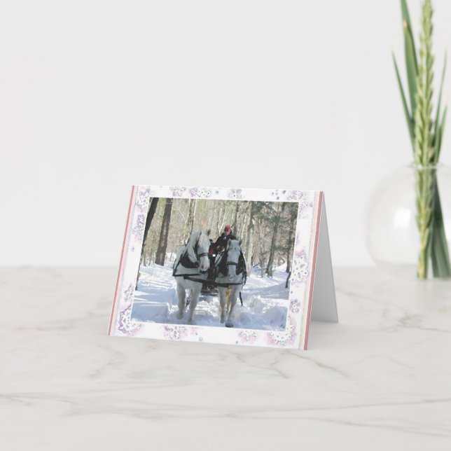 Carte de note d'hiver du Vermont (Devant)