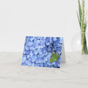 Carte de note d'hortensia