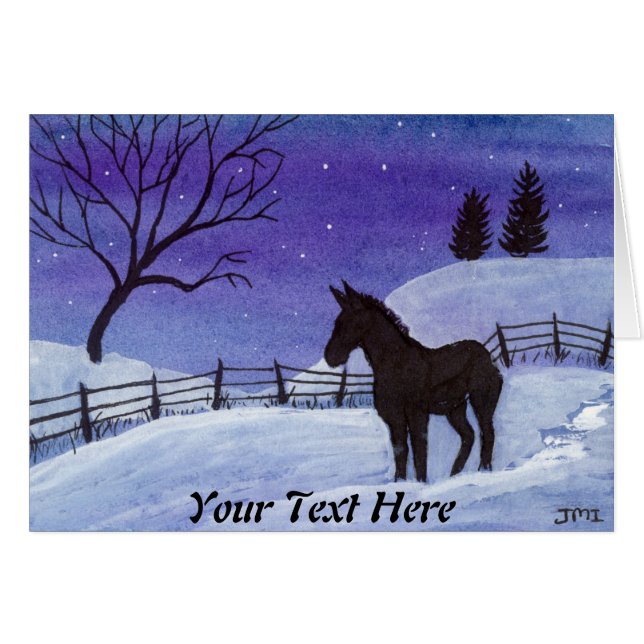 Carte de note Donkey (Devant horizontal)