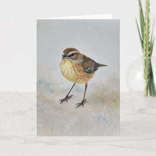 Carte de note d'ornithologie mignonne Little Jello