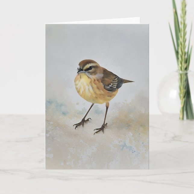 Carte de note d'ornithologie mignonne Little Jello (Devant)