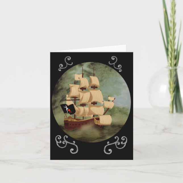 Carte de note du Bateau de Barbe Noire (Revenge de (Devant)