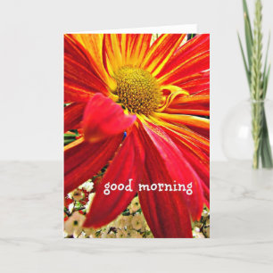 Carte de note du bon matin