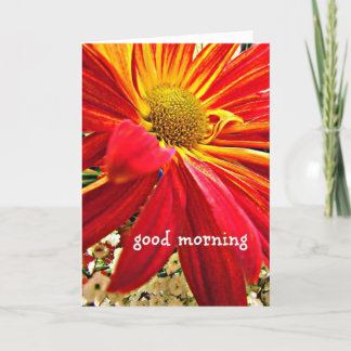 Carte de note du bon matin