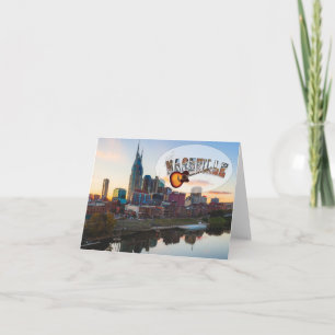 Carte de note du centre de Nashville, enveloppes