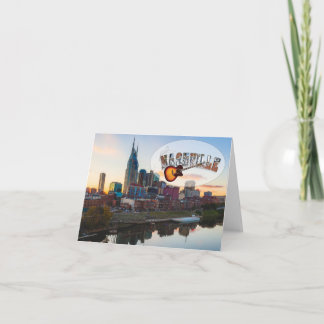 Carte de note du centre de Nashville, enveloppes