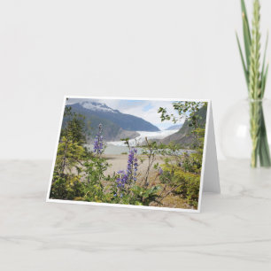Carte de note du glacier Mendenhall Alaska<Blank I