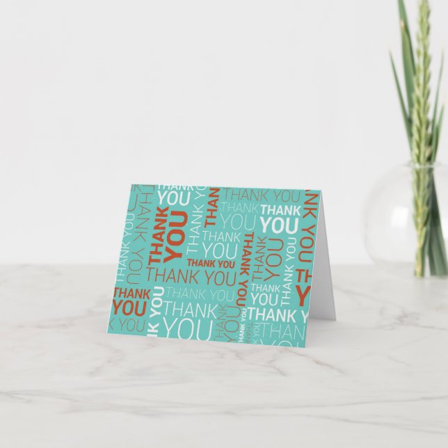 " carte de note du Merci 4x6 (Devant)