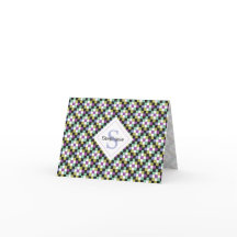 Carte de note du Motif cool à neuf patchs