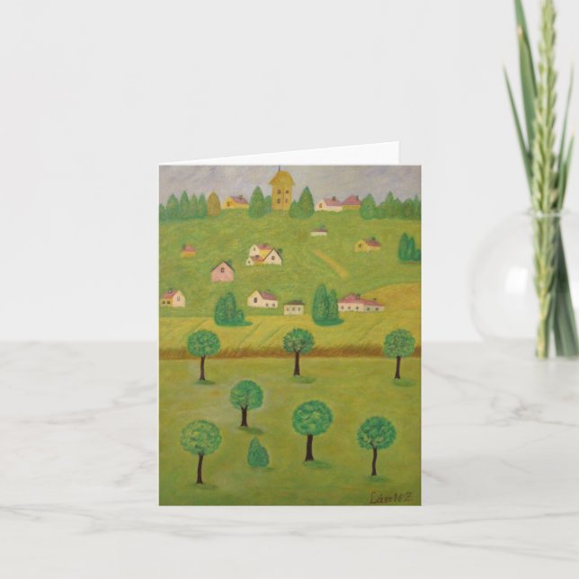 Carte de note du paysage 1 (Devant)