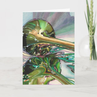 Carte de note en blanc jazz