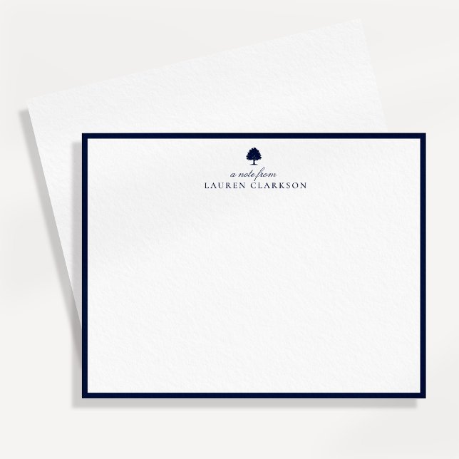 Carte de note en chêne Navy (Créateur téléchargé)