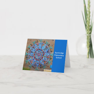 Carte de note en mosaïque Spiritridge (bande bleue