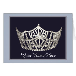 Carte de note faite sur commande de couronne de