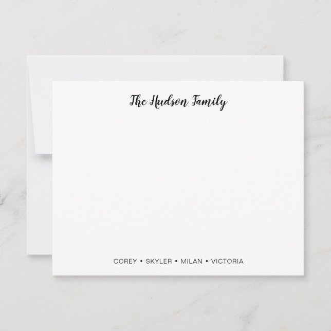 Carte de note famille (Devant)