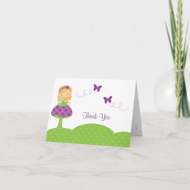 Carte de note féerique adorable (Devant)