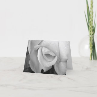 Carte de note - fleur de B/W