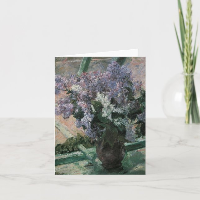 Carte de note florale de blanc de beaux-arts de (Devant)