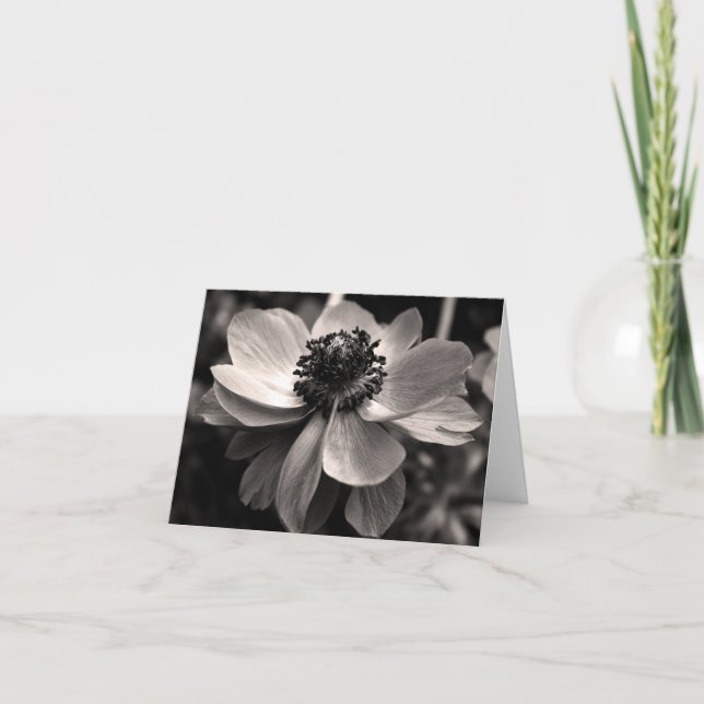 Carte de note florale de Merci de sympathie de (Devant)