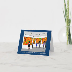 Carte de note Green Weenii "exposition d'art"