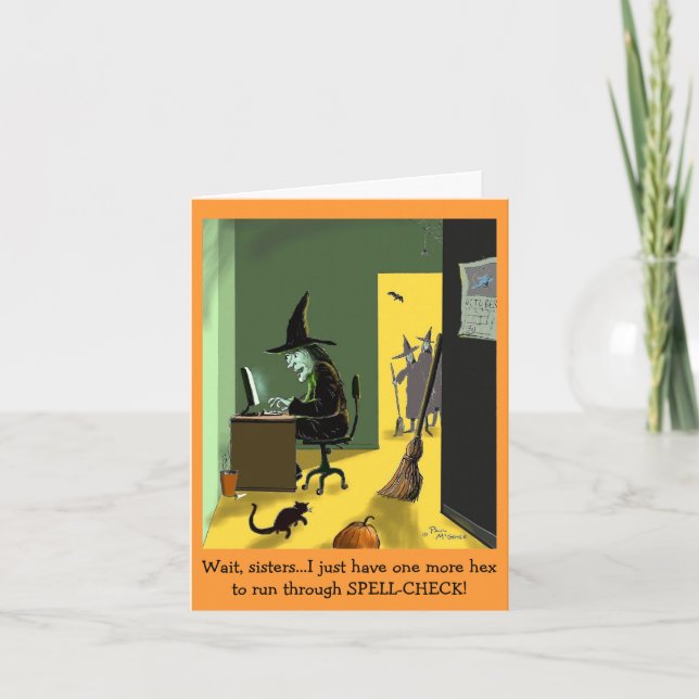 Carte de note Green Weenii "Spell Check" (Devant)