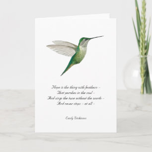 Carte de note Hope Emily Dickinson