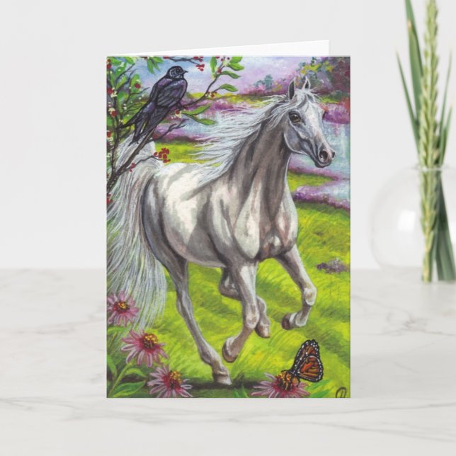 Carte de note HORSE DAPPLE EXÉCUTER (Devant)