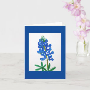 Carte de note inspirante Texas Bluebonnet