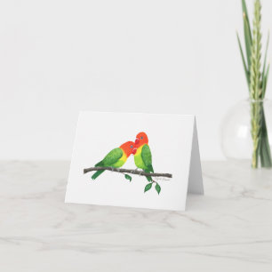 Carte de note Inspiration Lovebirds