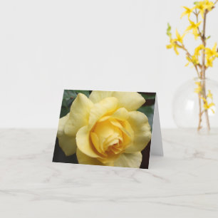 Carte de note Inspiration Rose Jaune