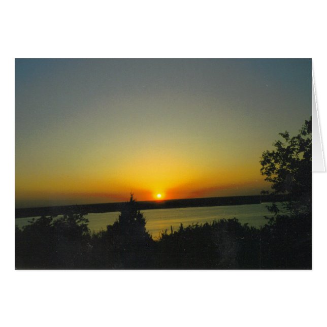 Carte de note Inspiration Sunset (Devant Horizontal)