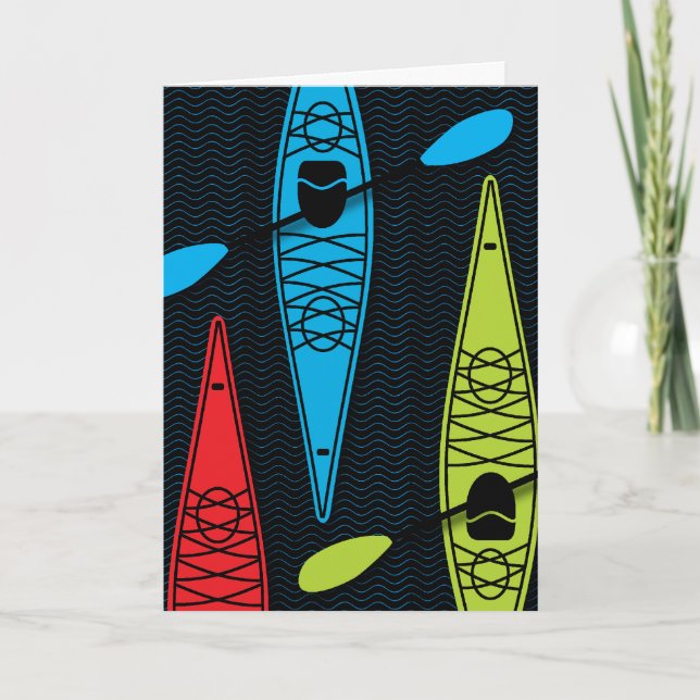 Carte de note Kayaks (Devant)