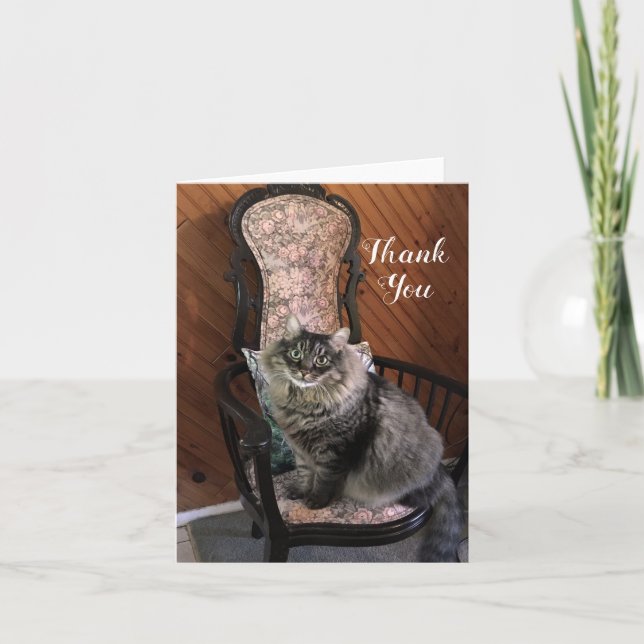Carte de note King Cat Kimber Merci (Devant)