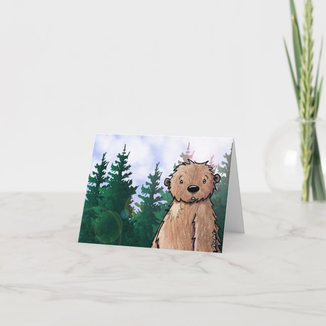 Carte de note KiniArt Bigfoot Sasquatch (Devant)