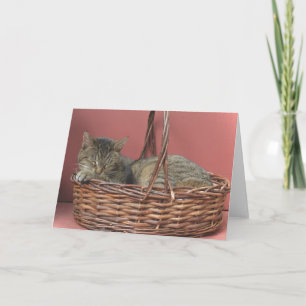 Carte de note Kitty Dormir