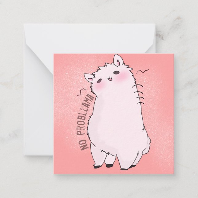 Carte de note Lama (Devant)
