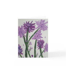 Carte de note Lavendar Bell Flowers