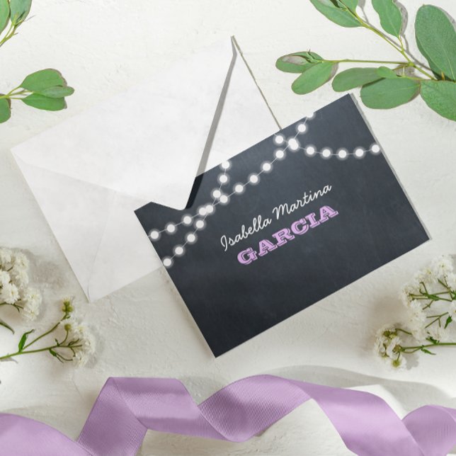 Carte de note Lilac Quinceañera (Créateur téléchargé)