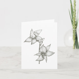 Carte de note Lily