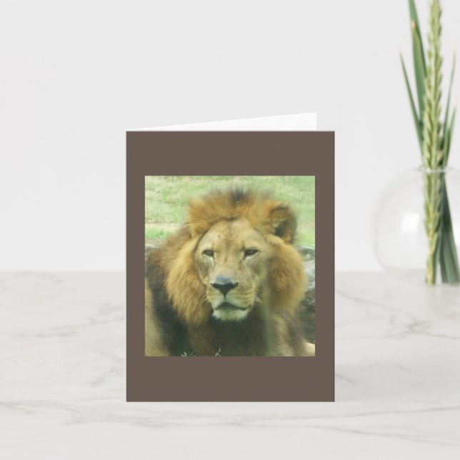 Carte de note Lion (Devant)