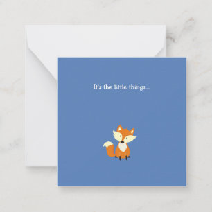 Carte de note Little Fox Mini Thank You
