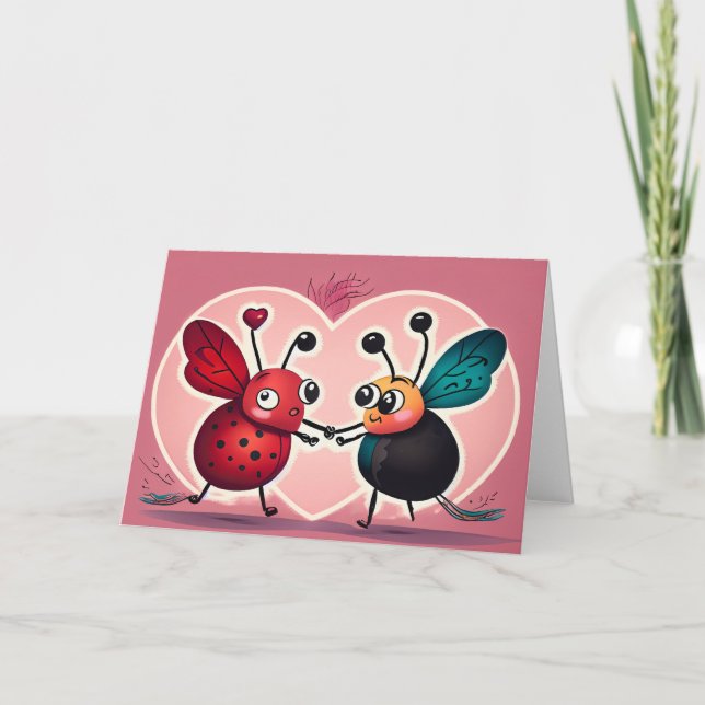 Carte de note Love Bugs (Devant)