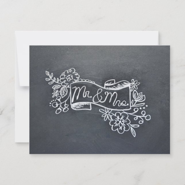 Carte de note M & Mme (Devant)