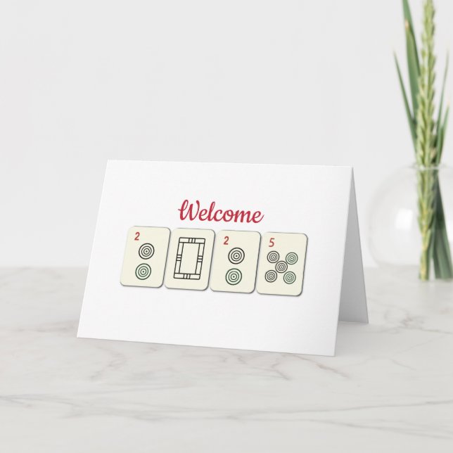 Carte de note MahJong (Devant)