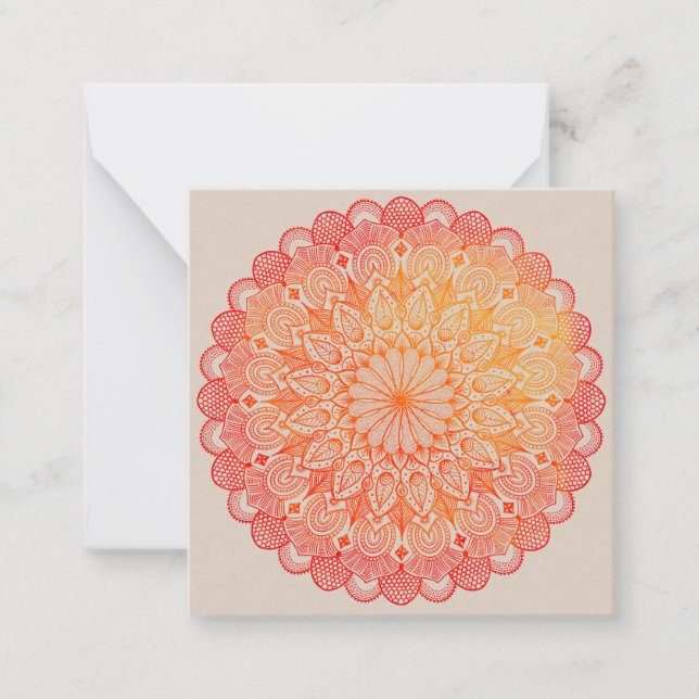 Carte de note Mandala (Devant)