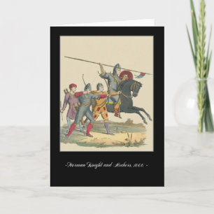 Carte de note médiévale Knights and Armor, 1066 Kn